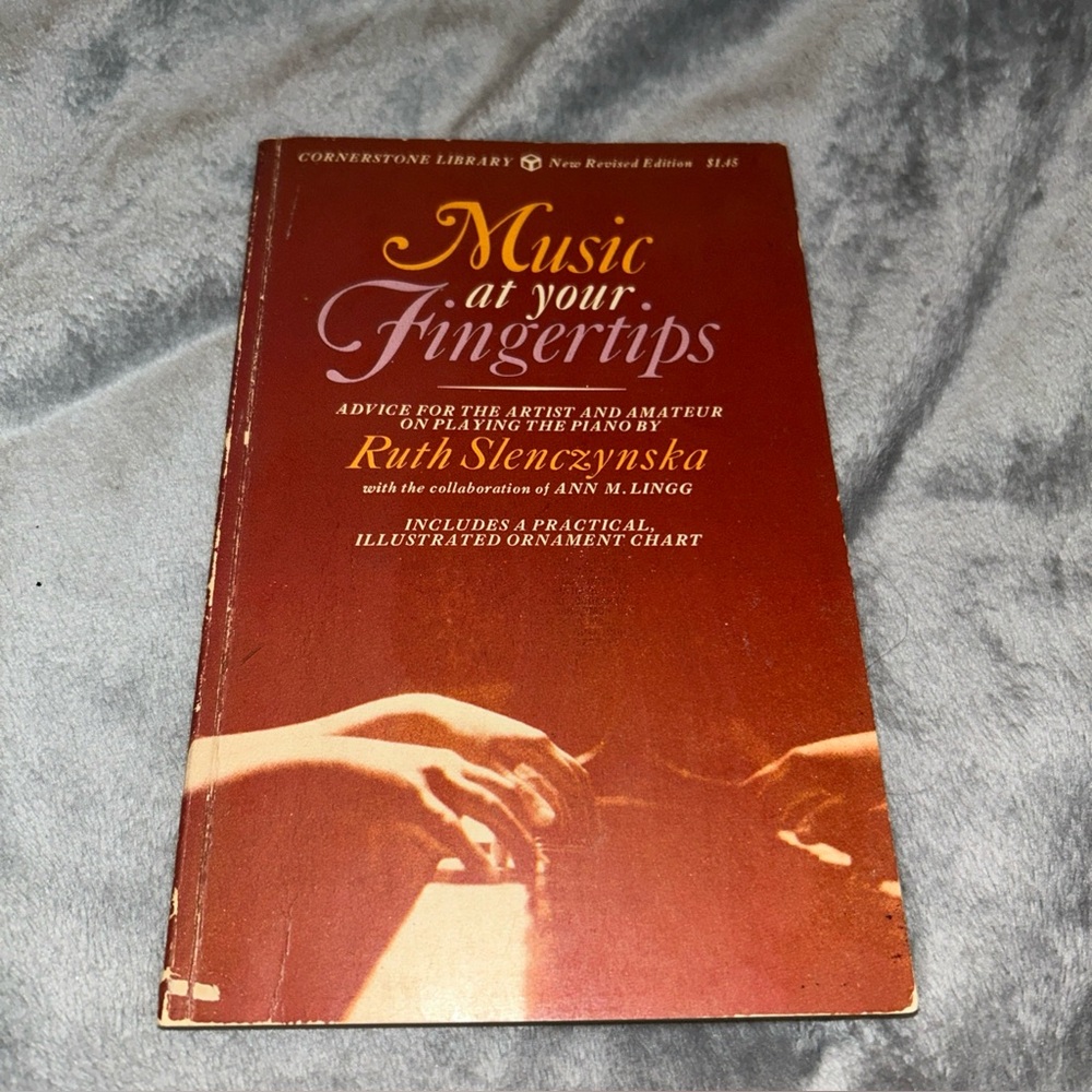Music At Your Fingertips by Ruth Slenczynska, Vintage Paperback, 1968